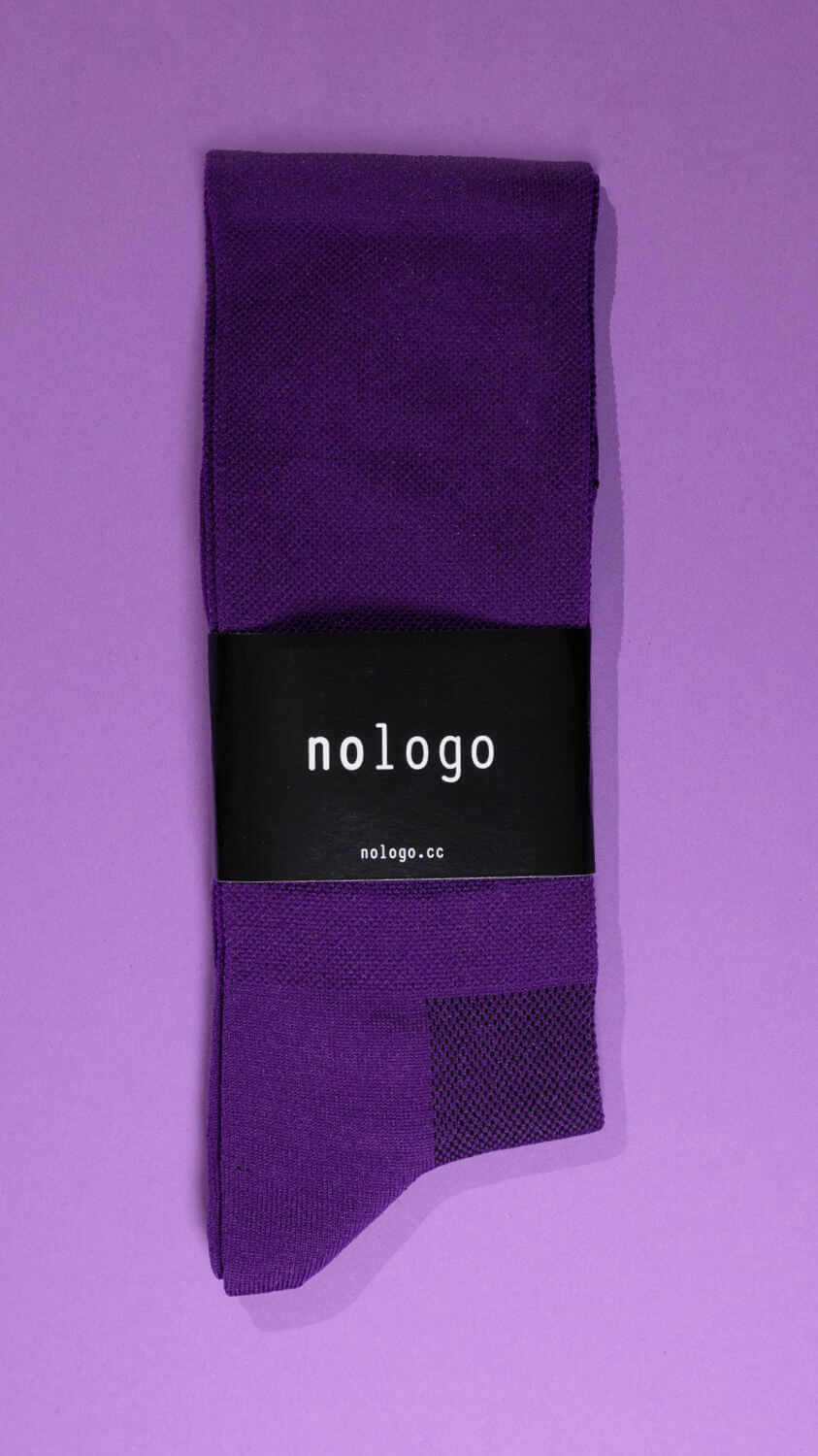 nologo-purple-cycling-socks-bg nologo purple cycling socks product photo