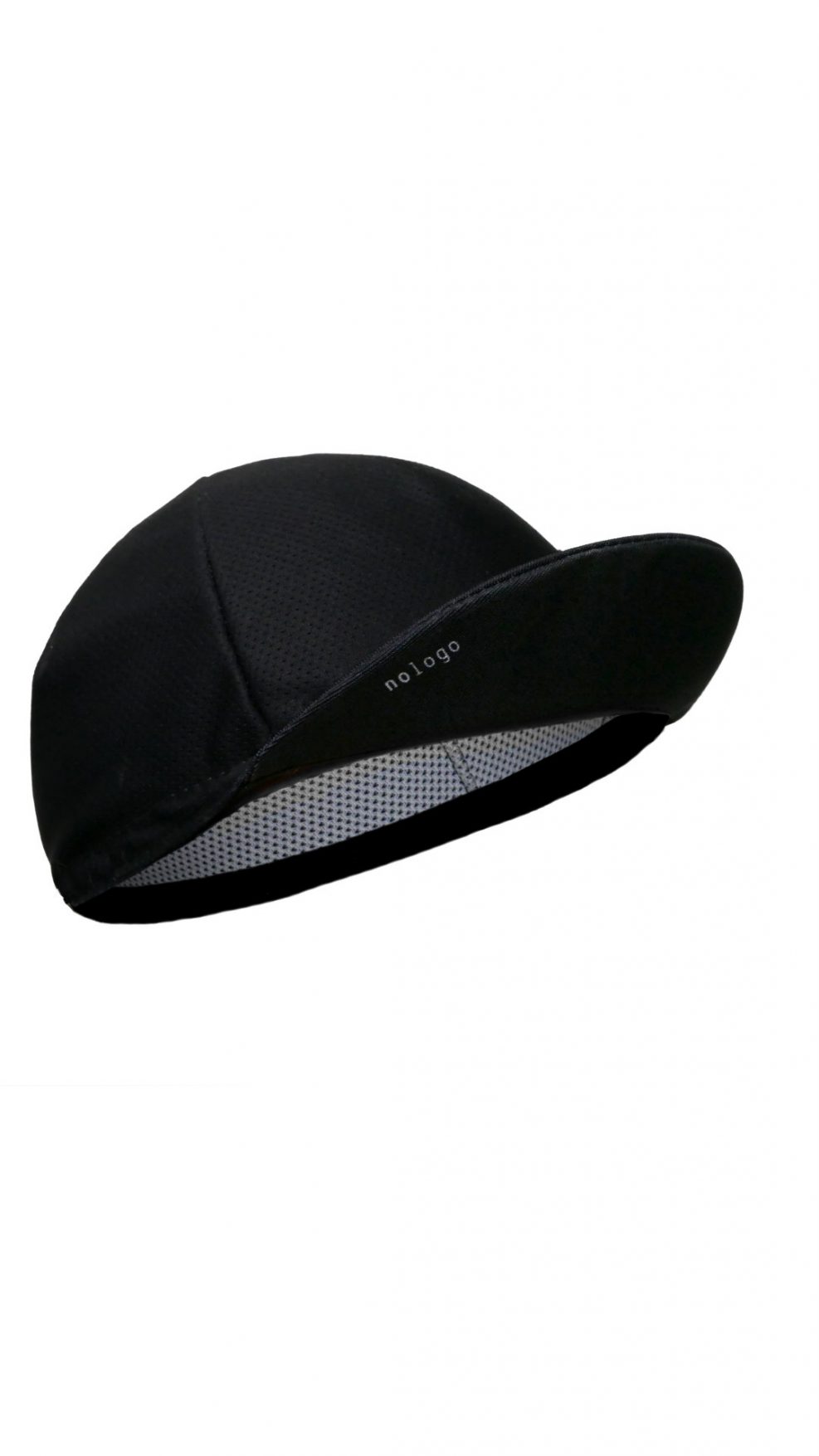 black cycling cap