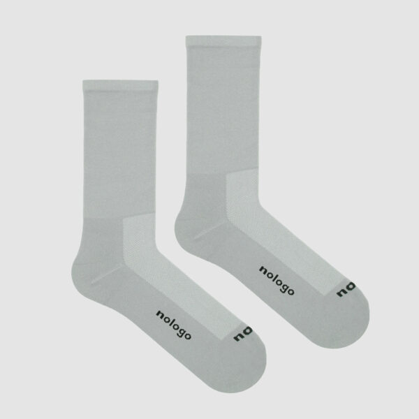 nologo classic gray cycling socks: a hallmark of cycling tradition, offering enduring quality.