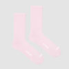 flatlay packshot of nologo classic powder pink cycling socks