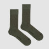khaki green nologo socks for gravel cycling: durable construction for challenging terrain
