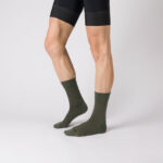 kakigroene nologo-sokken voor fietsen op grind: essentiële uitrusting die comfort en duurzaamheid biedt.