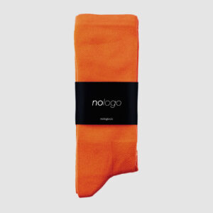 nologo classic orange cycling socks: timeless style and performance.